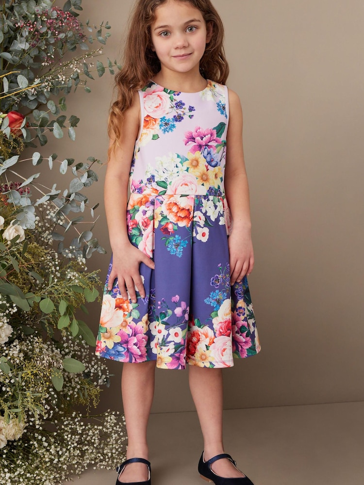 Navy Blue/Lilac Purple Floral (1.5-16yrs) - Image 1 of 6