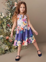 Navy Blue/Lilac Purple Floral (1.5-16yrs) - Image 2 of 6