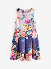 Navy Blue/Lilac Purple Floral (1.5-16yrs) - Image 5 of 6