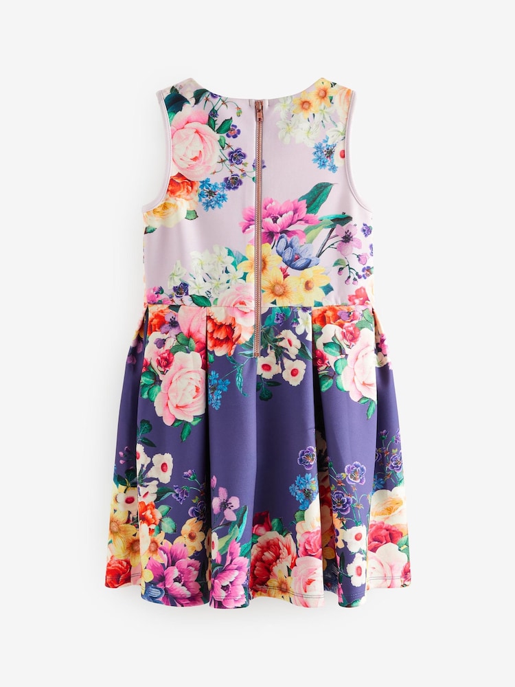 Navy Blue/Lilac Purple Floral (1.5-16yrs) - Image 6 of 6 Navy Blue/Lilac Purple Floral (1.5-16yrs) - Image 6 of 6
