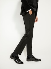 Dune London Black Wide Fit Swallow Patent Oxford Shoes - Image 1 of 6