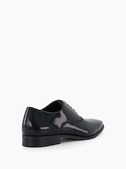 Dune London Black Wide Fit Swallow Patent Oxford Shoes - Image 4 of 6