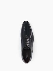 Dune London Black Wide Fit Swallow Patent Oxford Shoes - Image 5 of 6