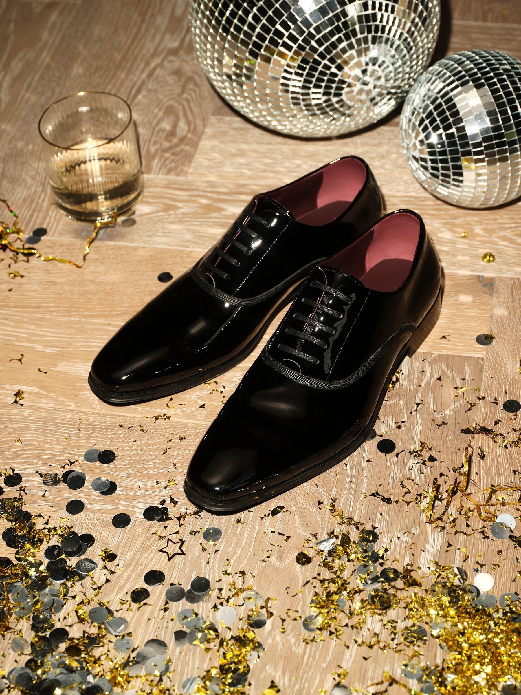 Swallow Mens Black Patent Shoes Wide Fitting Buy Dune London Black Standard  Fit Swallow Patent Oxford Shoes