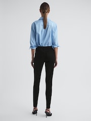 Reiss Black Lux Mid Rise Skinny Jeans - Image 9 of 10