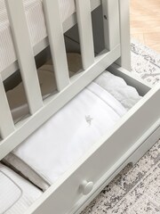Mamas & Papas Grey Oxford Cot Bed - Image 4 of 10