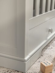 Mamas & Papas Grey Oxford Cot Bed - Image 5 of 10