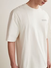 Cream Relaxed Crew Neck T-Shirt - Image 1 of 5