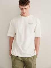 Cream Relaxed Crew Neck T-Shirt - Image 2 of 5