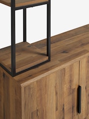 Dark Bronx Oak Effect Shelving Sideboard TV Unit - Image 7 of 8