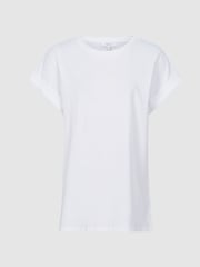 Reiss White Tereza Cotton-Jersey Crew Neck T-Shirt - Image 2 of 6
