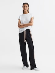 Reiss White Tereza Cotton-Jersey Crew Neck T-Shirt - Image 3 of 6