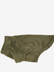 Barbour® Olive Green Green Teddy Fleece Borg Dog Jumper - Image 5 of 9