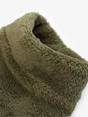 Barbour® Olive Green Green Teddy Fleece Borg Dog Jumper - Image 7 of 9
