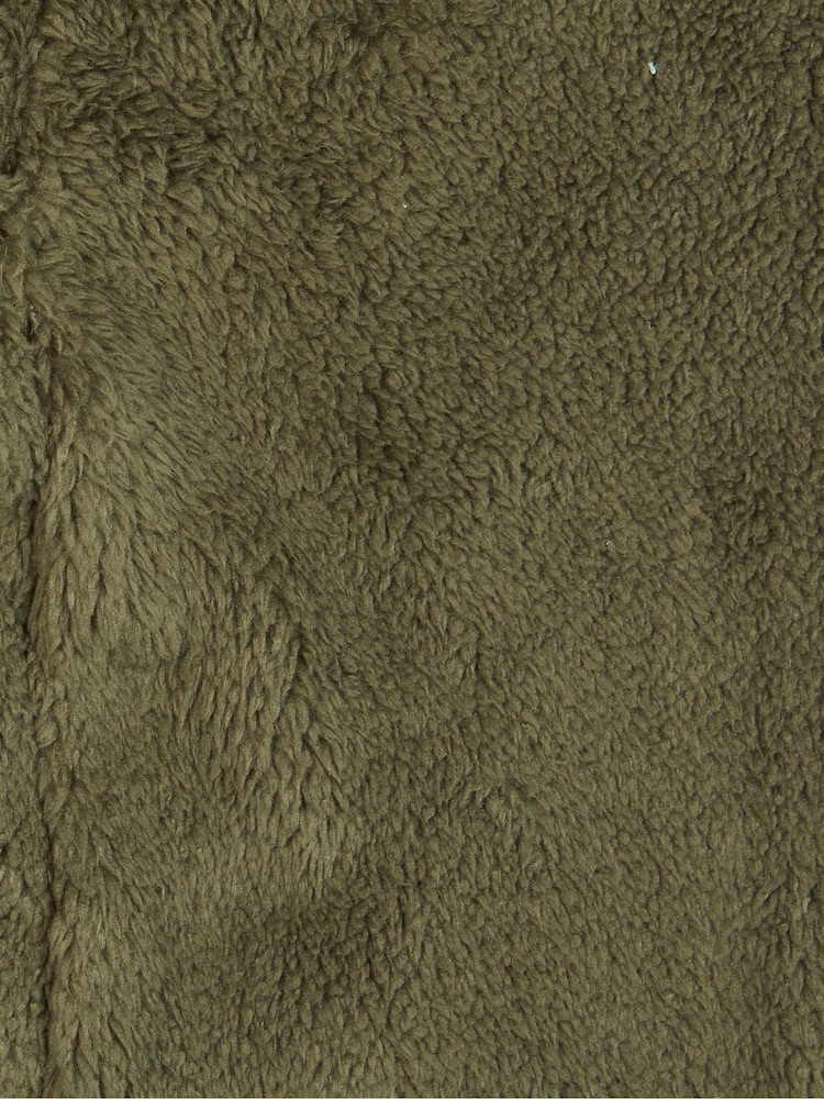 Barbour® Olive Green Green Teddy Fleece Borg Dog Jumper - Image 9 of 9