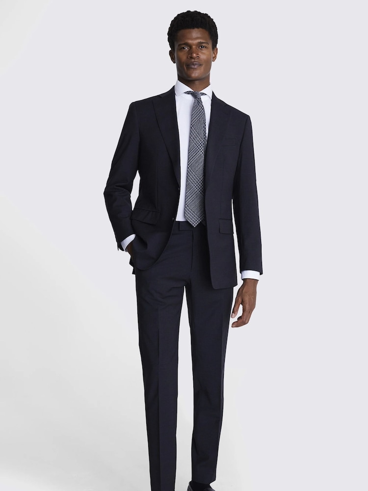 MOSS Charcoal Grey Tailored Fit Performance Suit Jacket - Image 5 of 8