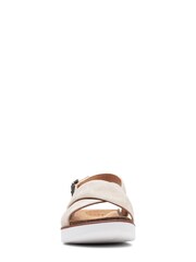 Clarks Sand Suede Elayne Cross Sandals - Image 5 of 7