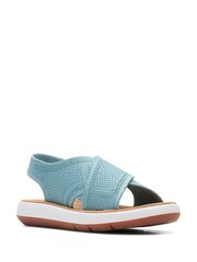 Clarks Turquoise Blue Knit Jemsa Dash Sandals - Image 3 of 7