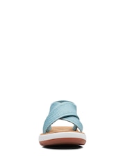 Clarks Turquoise Blue Knit Jemsa Dash Sandals - Image 5 of 7