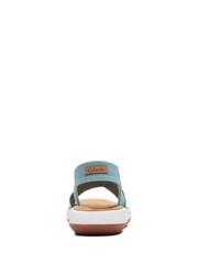 Clarks Turquoise Blue Knit Jemsa Dash Sandals - Image 6 of 7