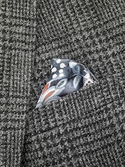 Charcoal Grey Check Signature Moons British Wool Rich Blazer - Image 12 of 13