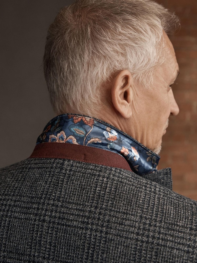 Charcoal Grey Check Signature Moons British Wool Rich Blazer - Image 5 of 13