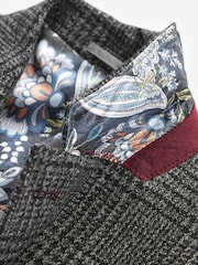 Charcoal Grey Check Signature Moons British Wool Rich Blazer - Image 9 of 13
