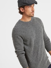 Tog 24 Grey Weighton Knit Flat Cap - Image 2 of 2