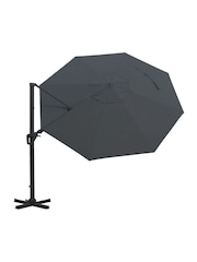 Charles Bentley Grey 3.5m Premium Cantilever Garden Umbrella - Image 5 of 5