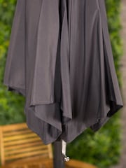 Charles Bentley Grey 2m Patio Market Garden Umbrella - Image 3 of 6
