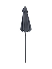Charles Bentley Grey 2m Patio Market Garden Umbrella - Image 5 of 6