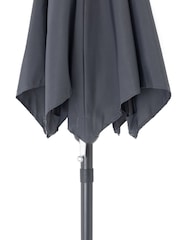 Charles Bentley Grey 2m Patio Market Garden Umbrella - Image 6 of 6