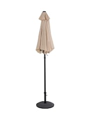 Charles Bentley Beige 2m Garden Patio Market Umbrella - Image 2 of 3