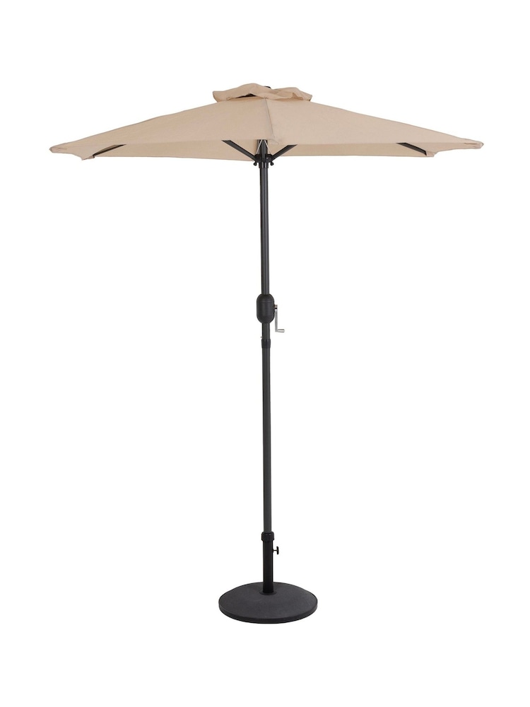 Charles Bentley Beige 2m Garden Patio Market Umbrella - Image 3 of 3