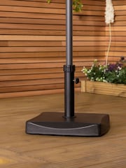 Charles Bentley Black Garden Square Concrete Parasol Base - Image 1 of 6