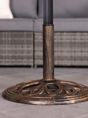 Charles Bentley Bronze Garden 12kg Cast Iron Round Parasol Base - Image 1 of 3