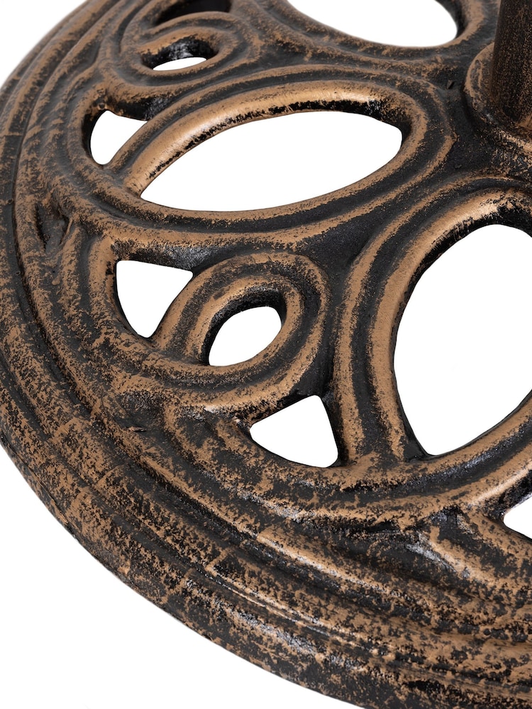 Charles Bentley Bronze Garden 12kg Cast Iron Round Parasol Base - Image 6 of 6