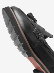 Black Forever Comfort® Leather Tassel Chunky Loafer Shoes - Image 5 of 5