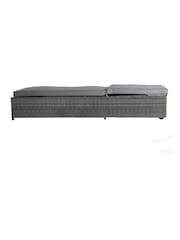 Charles Bentley Grey Garden Rattan Sun Lounger - Image 2 of 4