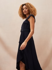 Phase Eight Blue Ashleigh Bardot Dress - Image 5 of 7