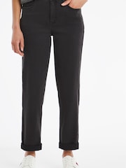 Simply Be Black Boyfriend Jeans - Image 1 of 4