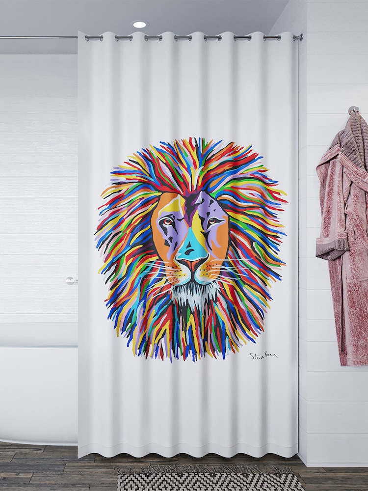 CROYDEX White Lewis McZoo Antibac Shower Curtain - Image 1 of 7