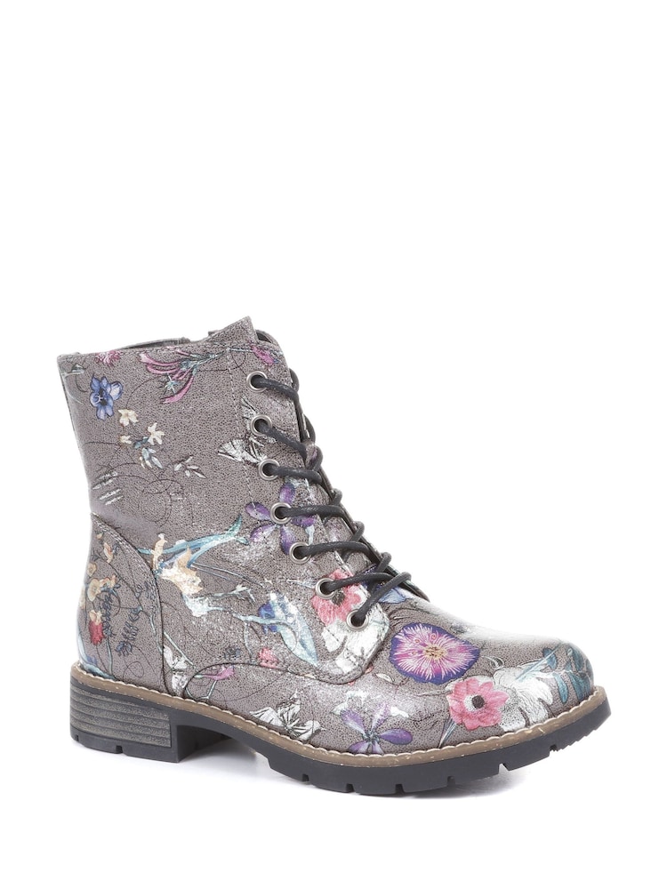 Multicolor - Botines de mujer con cordones de Pavers - Imagen 2 de 5 Multicolor - Botines de mujer con cordones de Pavers - Imagen 2 de 5