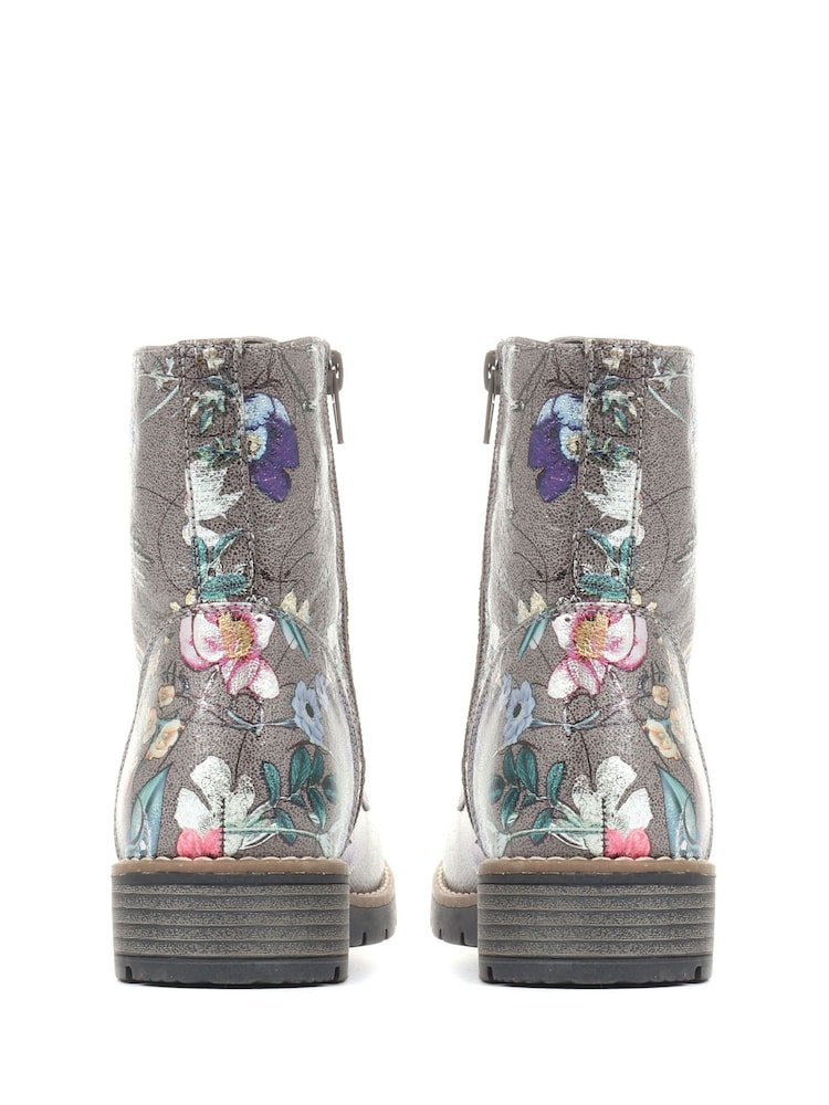 Pavers Multi Ladies Lace Up Ankle Boots - Image 3 of 5