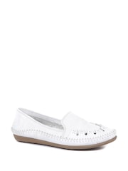 Pavers Leather Slip-On Pumps - Image 2 of 5