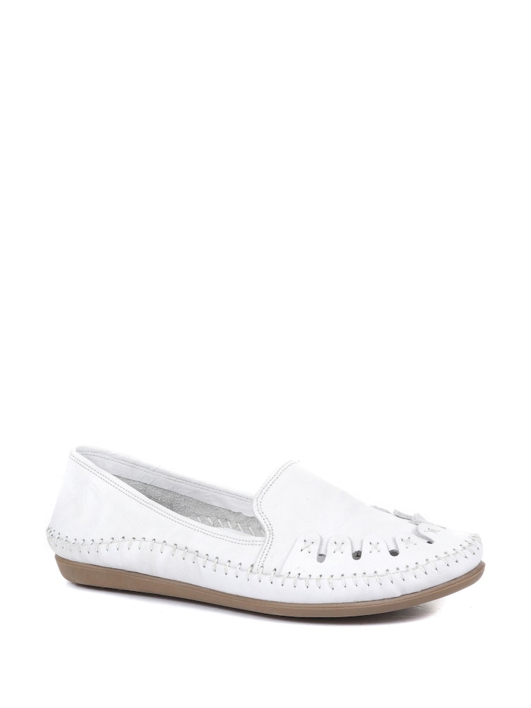 Pavers Leather Slip-On Pumps - Image 2 of 5
