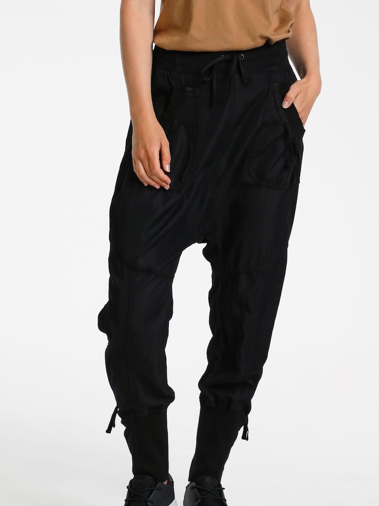 Cream Nanna Tie Waist Cargo Trousers - Image 2 of 7