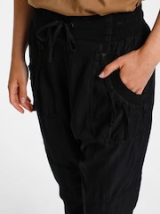 Cream Nanna Tie Waist Cargo Trousers - Image 3 of 7