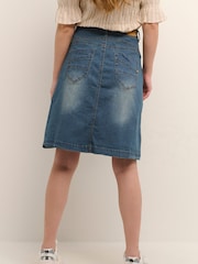 Cream Blue Lone Denim Skirt - Image 2 of 6