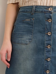 Cream Blue Lone Denim Skirt - Image 4 of 6